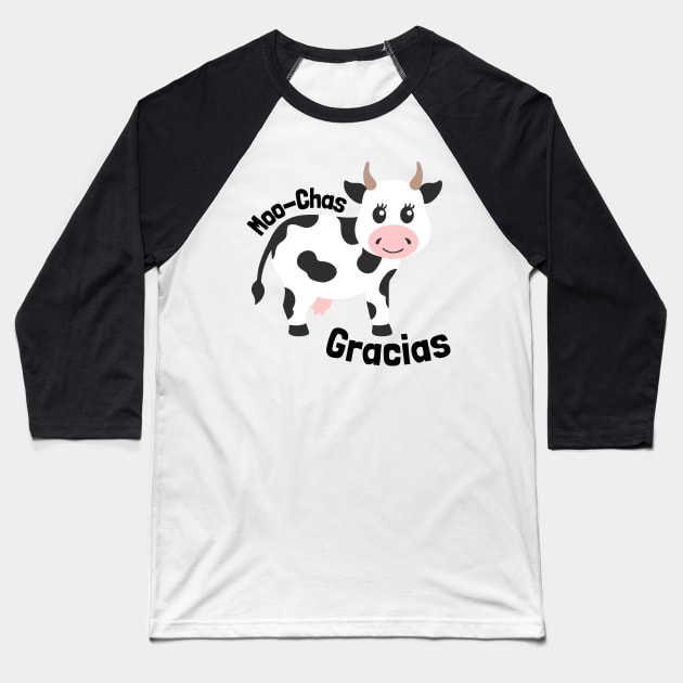 Moochas gracias Baseball T-Shirt by Mey Designs